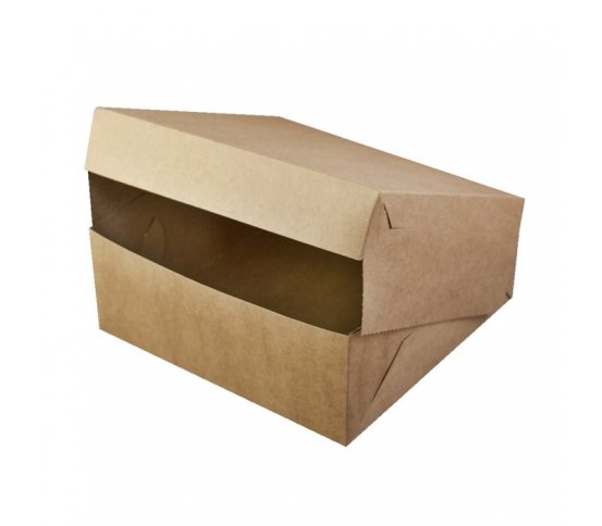 Papírová dortová krabice kraft 25x25x10cm (50ks)