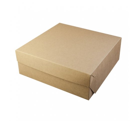 Papírová dortová krabice kraft 30x30x10cm (50ks)