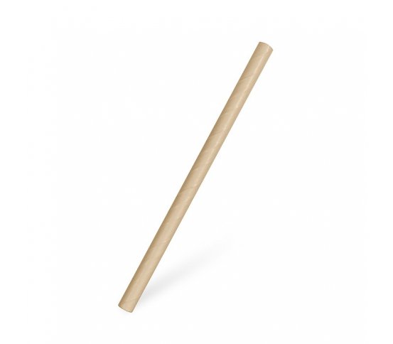 Papírová Kraft brčka Jumbo ⌀8mm x 20cm (100ks) wimex