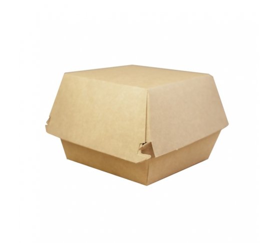 Papírová kraft krabička na burger 16x15x10cm (125ks) 5