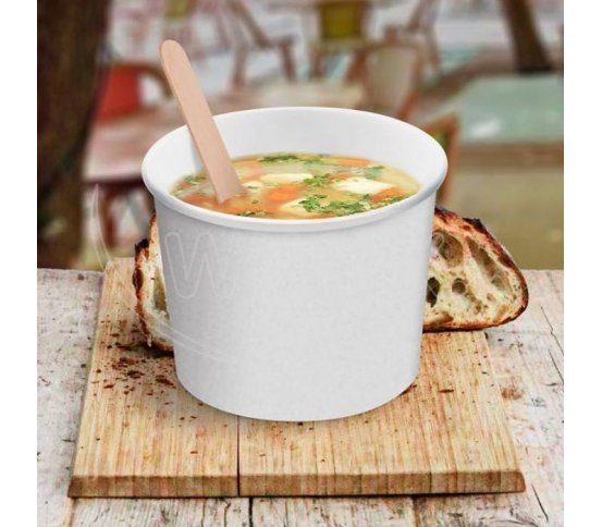 Papírová miska (PAP/PE) bílá 115mm 500ml M 50ks