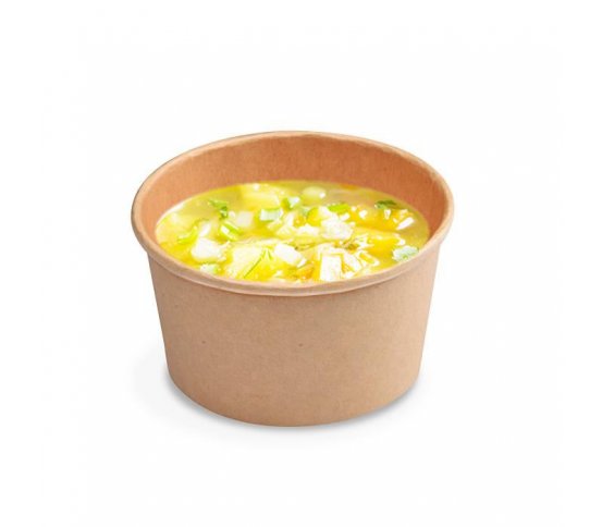 Papírová miska kraft 350ml 115mm PAP/PE (50ks) 2