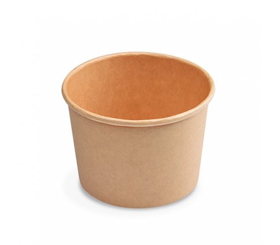 Papírová miska kraft 500ml 115mm PAP/PE (50ks) 1