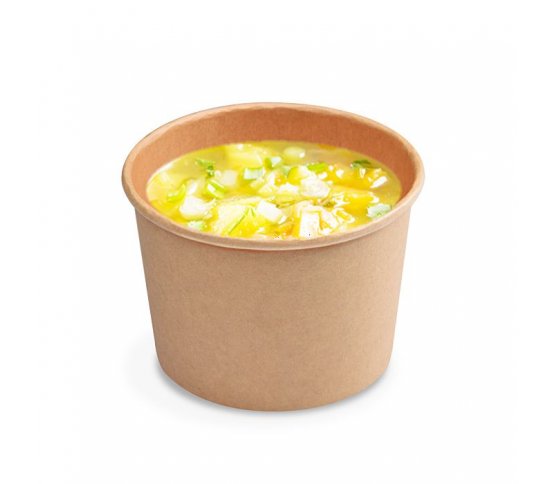 Papírová miska kraft 500ml 115mm PAP/PE (50ks) 2