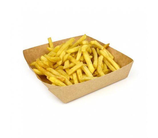 Papírová miska na Burgery hranolky 13x13cm (25ks) eco box