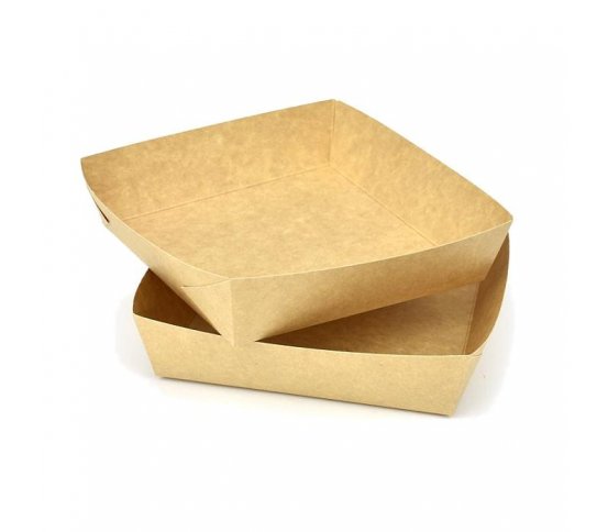 Papírová miska na hamburger - hranolky 13x13cm (25ks) festival akce