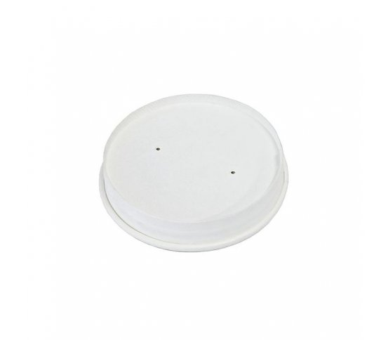 Papírové víčko bez plastů Bílé 90mm (50ks) 1