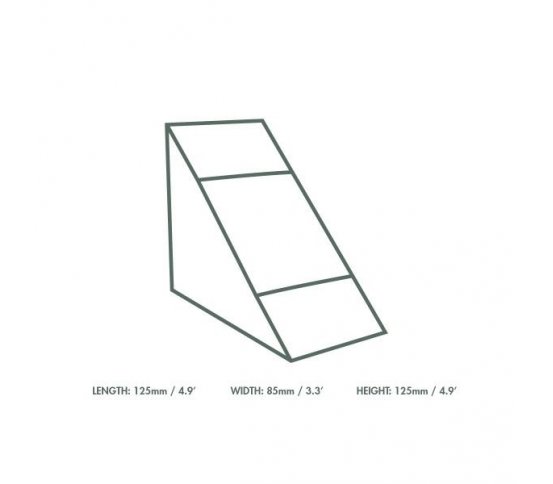 Papírový box na sendviče s PLA okénkem 85mm (500ks)