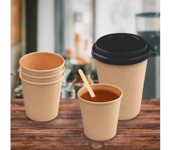 Papírový kelímek kraft 73mm 0,18l S (50ks) wimex 4