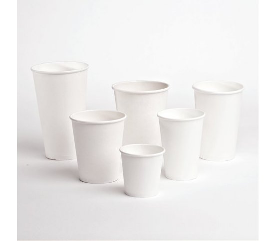 Papírový kelímek bez plastů Bílý hit office