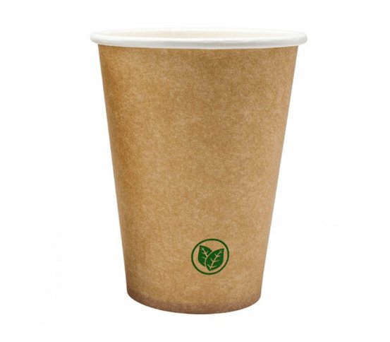 Papírový kelímek bez plastů Kraft 0,35l 90mm (50ks)