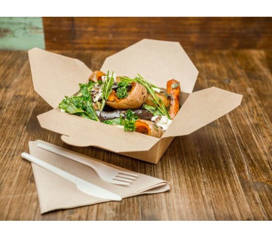 Papírový kraft box 1050ml - 15x12x5cm (150ks)