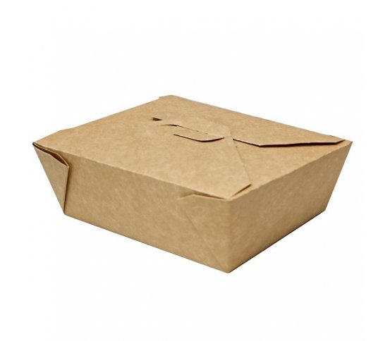 Papírový kraft box 1200ml - 16x13x6,5cm (200ks)