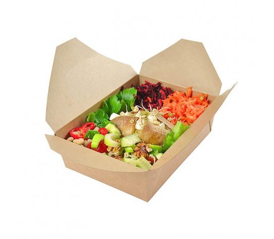 Papírový kraft box 1800ml - 21x16x6,5cm (50ks) 1