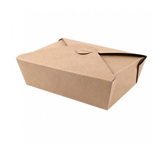 Papírový kraft box 1800ml - 21x16x6,5cm (50ks)