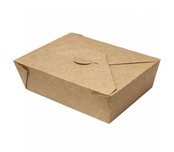 Papírový kraft box 1800ml - 21x16x6,5cm (200ks)