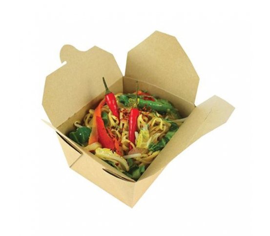 Papírový kraft box 700ml - 13x11x6,5cm (50ks) 3