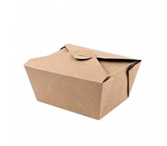 Papírový kraft box 800ml - 13x11x6,5cm (50ks)