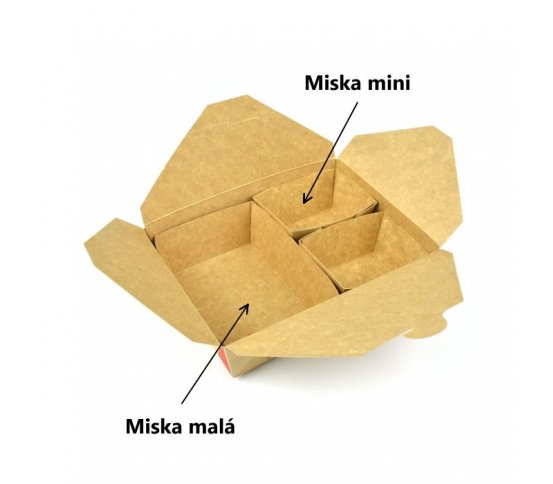 EKO papírová miska Mini 10x8x5cm (20ks)
