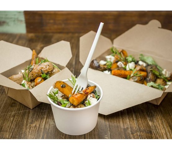 Papírový kraft box 1800ml - 21x16x6,5cm (60ks) 3