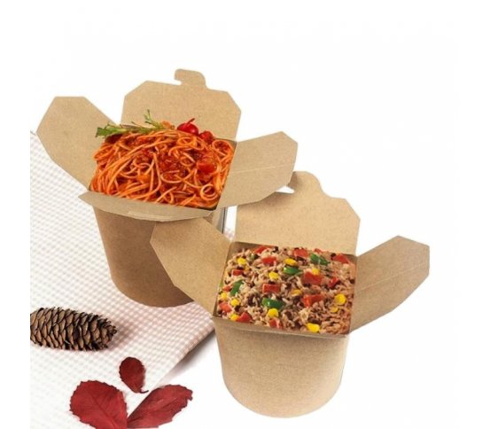 Papírový kraft NOODLE box 800ml - 10x11cm (50ks) 1