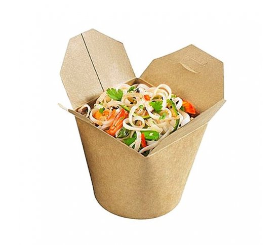 Papírový kraft NOODLE box 800ml (50ks)