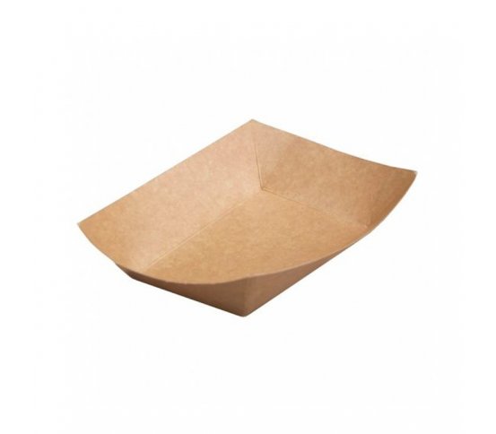 Papírový kraft tácek 16x12x4cm (100ks)