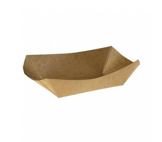Papírový kraft tácek 19x16x5.5cm (125ks)