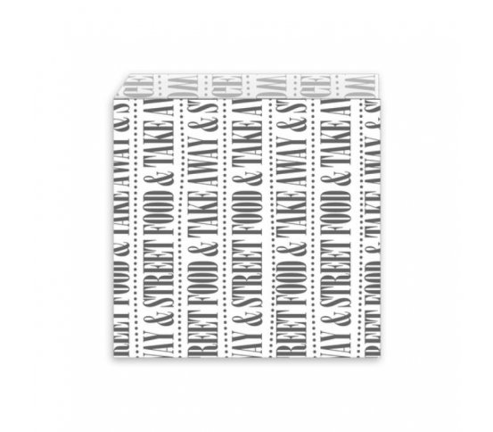 Nepromastitelný papírový sáček Street food 16x17cm (500ks)