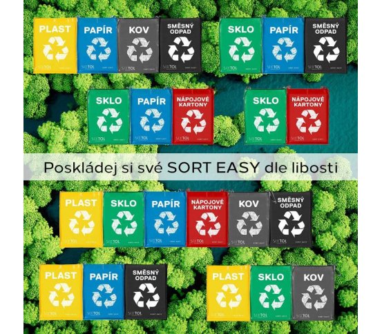 Pevné tašky na tříděný odpad