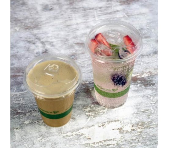 Víčko na kelímky vegware s otvorem dírou