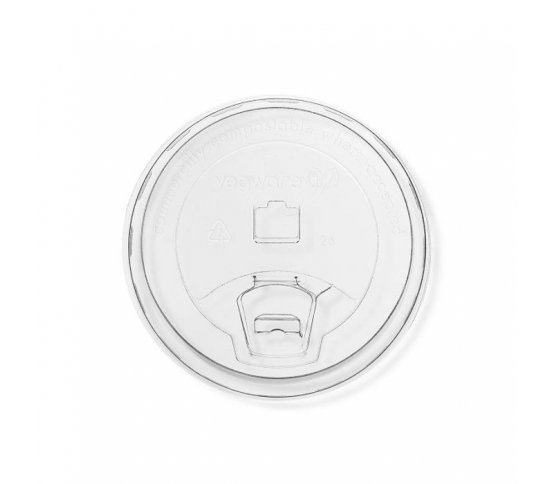 Vegware rovné víčko na kelímky 300 a 400ml