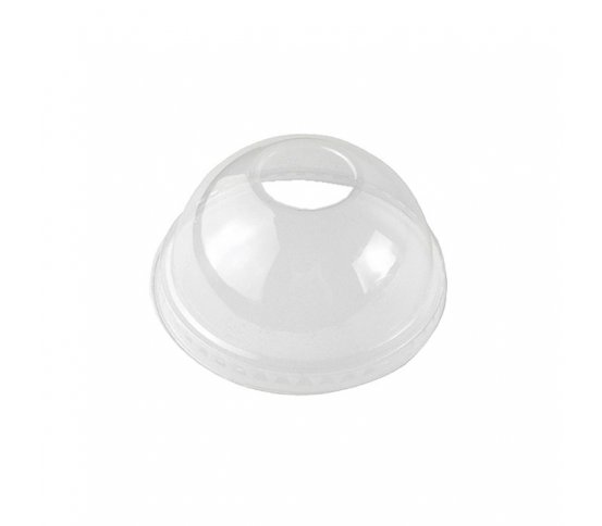 PLA 96mm Vypouklé víčko s otvorem z bioplastu (50ks)