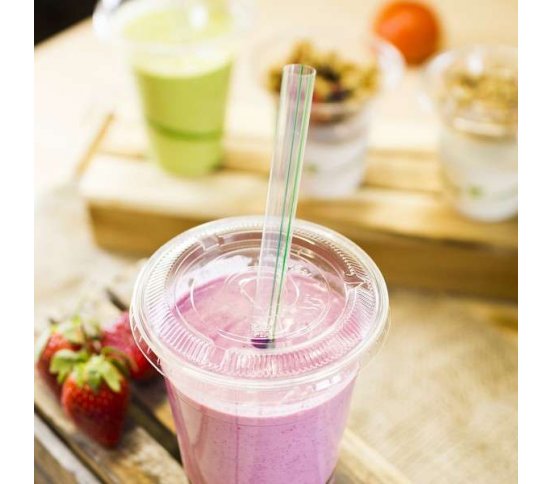 PLA Jumbissimo zelené brčko 10mm z bioplastu (120ks)