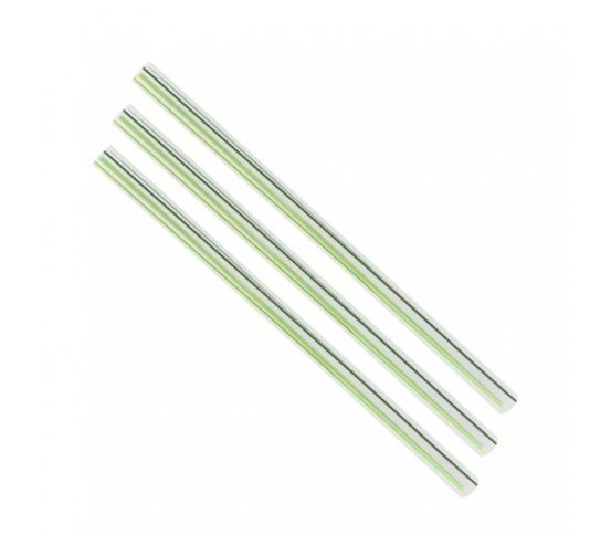 PLA Jumbissimo zelené brčko 10mm z bioplastu (120ks)