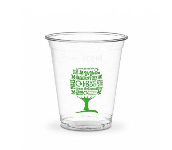 PLA Kelímek 340ml ⌀96mm Green tree BIO (50ks)