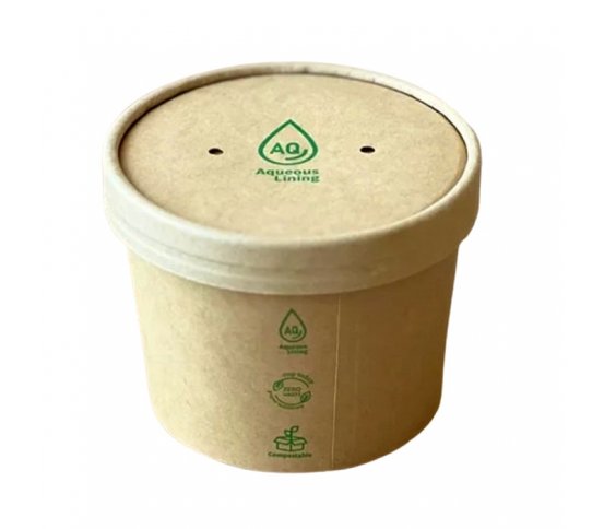 Papírové víčko pro polévkové kelímky (50ks) Eco Cups