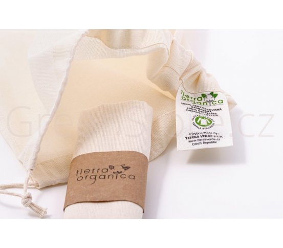bio bavlněný sáček na potraviny