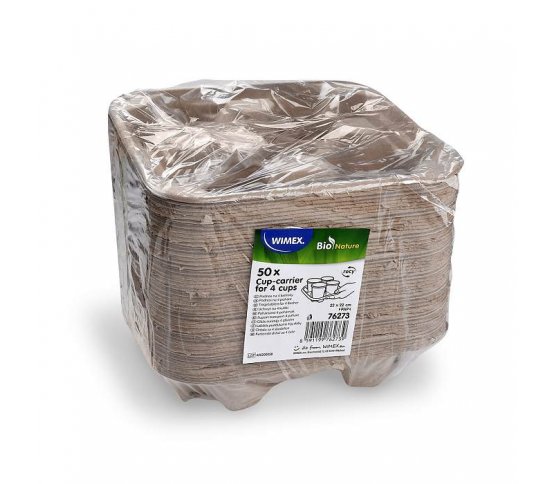 Nosič na 4 kelímky na kávu Eko Bio