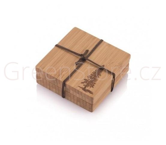 Podtácky z bambusu strom – sada 4ks Bambu