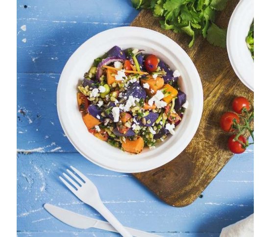 Polévková miska 400ml z cukrové třtiny (50ks)