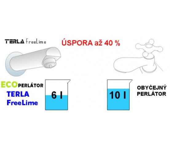 Terla Úsporný perlátor bublinkový - 6l (vnější závit)