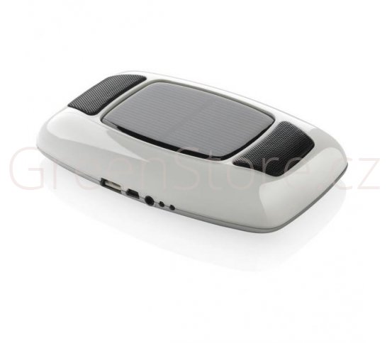 Ekologická, praktická, solární nabíječka s reproduktory XD Design