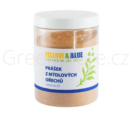Prášek z mýdlových ořechů v BIO kvalitě - 0,5 kg Yellow 