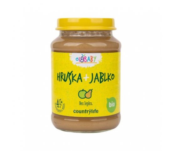 Příkrm hruška, jablko 190g BIO Country Life