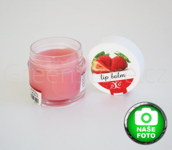 Jahodový balzám na rty přírodní Hristina