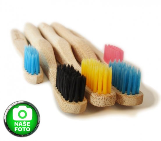 Nordics Bambusový zubní kartáček žlutý