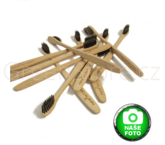 Bambusový zubní kartáček Mama Natura - bezobal