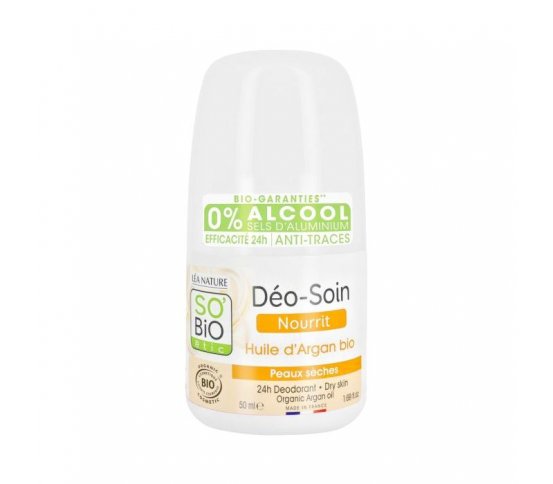 Přírodní deodorant 24h vyživující s arganovým olejem 50ml SO´BiO