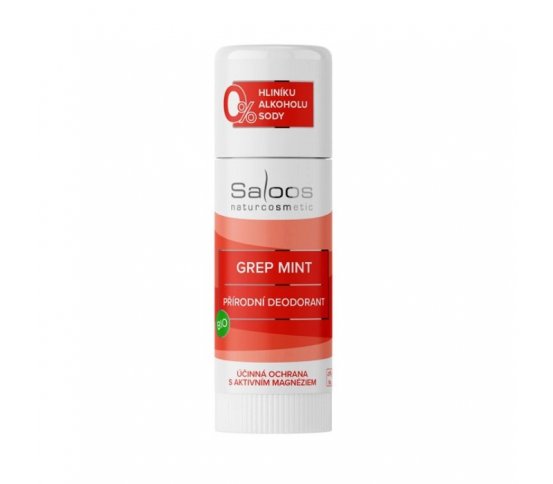Přírodní deodorant bez sody Grep Mint 50ml BIO Saloos